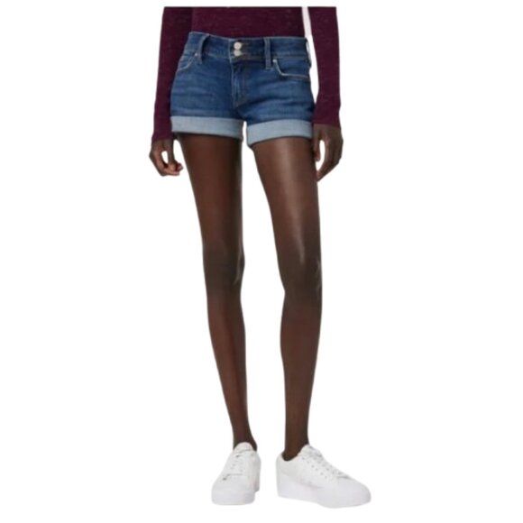 Women's 27 Hudson Croxley Mid-Rise Shorts Cuffed Flap Pockets - Picture 1 of 7